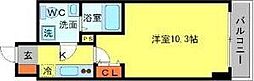 SERENiTE江坂四番館 1Kの間取図画像
