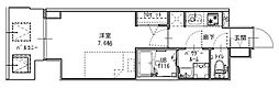 S-RESIDENCEESAKALible 1Kの間取図画像