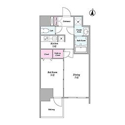 COMFORIALIV新大阪WEST 2Kの間取図画像