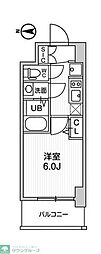 gm難波ウエストD.C. 1Kの間取図画像