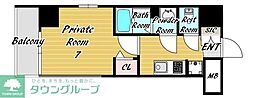 CityLuxNambaSouth 1Kの間取図画像