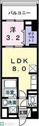 ネオ・ツリー・レジデンス難波 1LDKの間取図画像