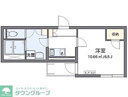 クレイノ清水せいわ 1Kの間取図画像