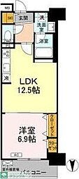 グランセジュール大国町 1LDKの間取図画像