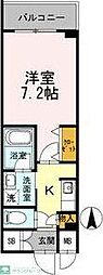 カスタリア堺筋本町 1Kの間取図画像