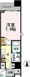 カスタリア堺筋本町 1Kの間取図画像