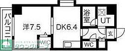 アクアスイート新大阪 1DKの間取図画像