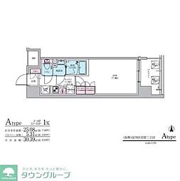 COMFORIALIV新大阪Q 1Kの間取図画像
