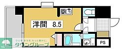 エクセレント上新17 ワンルームの間取図画像