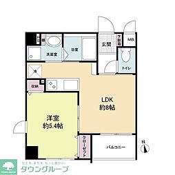 サクセス緑地公園 1LDKの間取図画像