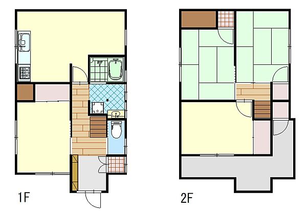 4ＤＫで洋室２部屋和室２部屋あります。