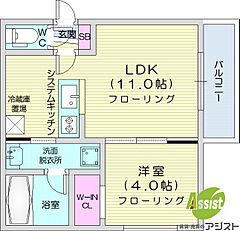 物件の間取り