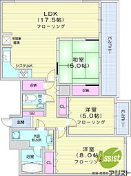 ザ・サッポロレジデンス 3LDKの間取図画像