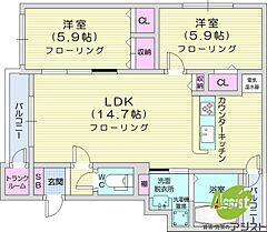 物件の間取り