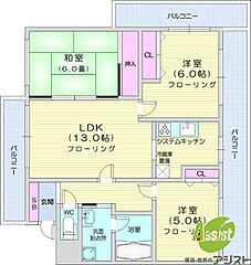 物件の間取り