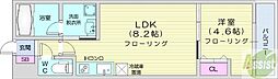 Monaco 1LDKの間取図画像