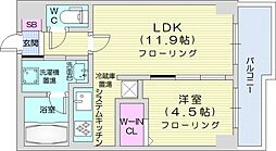 ZOLEE 1LDKの間取図画像