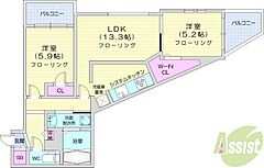 物件の間取り