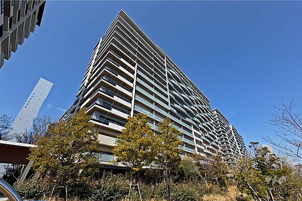 晴海フラッグシービレッジD棟の外観（南側から）