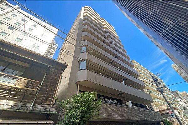 スカール築地の外観（南側から）