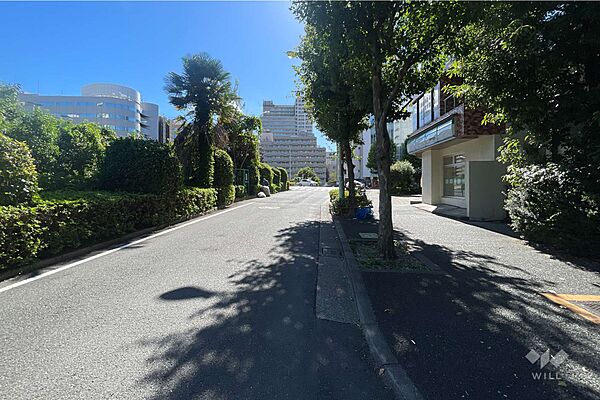 敷地北東側の前面道路