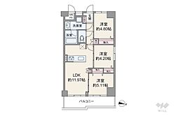 ソフトタウン晴海 3LDKの間取図画像