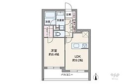 ライオンズ四谷タワーゲート 1LDKの間取図画像
