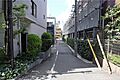 敷地北側の前面...