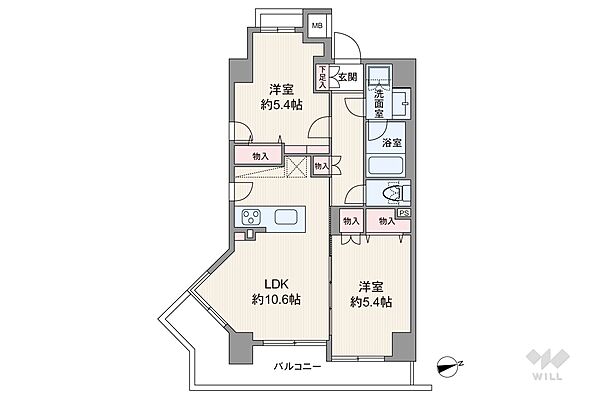 間取りを拡大表示