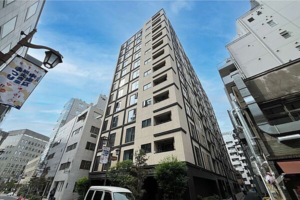 インプレスト東京八丁堀ルサンクの外観（北東側から）