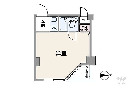 1R 間取り