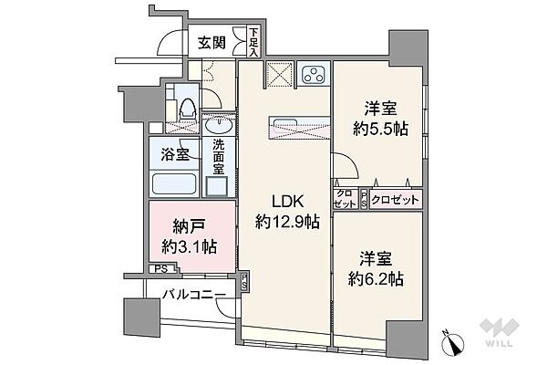 間取りを拡大表示