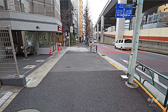 敷地北側の前面...