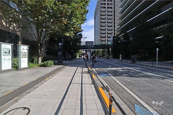 敷地東側の前面道路(南側から)