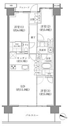 ジオ板橋大山A棟 3LDKの間取図画像