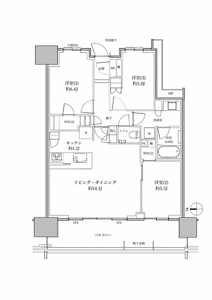 間取り：312001306564