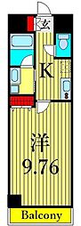 グッドフラット3 1Kの間取図画像