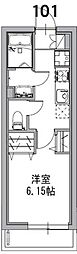 市川市香取2丁目マンション 1Kの間取図画像