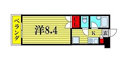 クレオ舞浜2 1Kの間取図画像