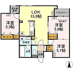 物件の間取り