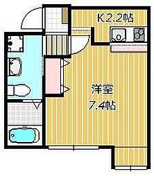 セレーナ行徳 1Kの間取図画像