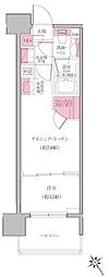 レジディア門前仲町プレイス 1DKの間取図画像