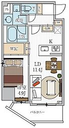 SEASONFLATS押上 1LDKの間取図画像