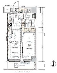 ARCOBALENO錦糸町 1LDKの間取図画像