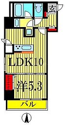 ハーモニーレジデンス菊川ステーションフロント 1LDKの間取図画像