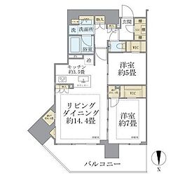グランドシティタワー月島 48階