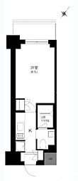 プライマル勝どき 1Kの間取図画像