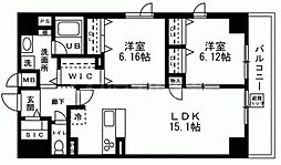 LABELJOUR錦糸町 2LDKの間取図画像