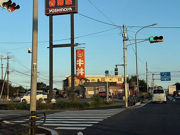 吉野家 16号線野田店 620m 880m