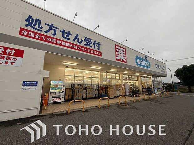 ウエルシア野田関宿店 280m 300m